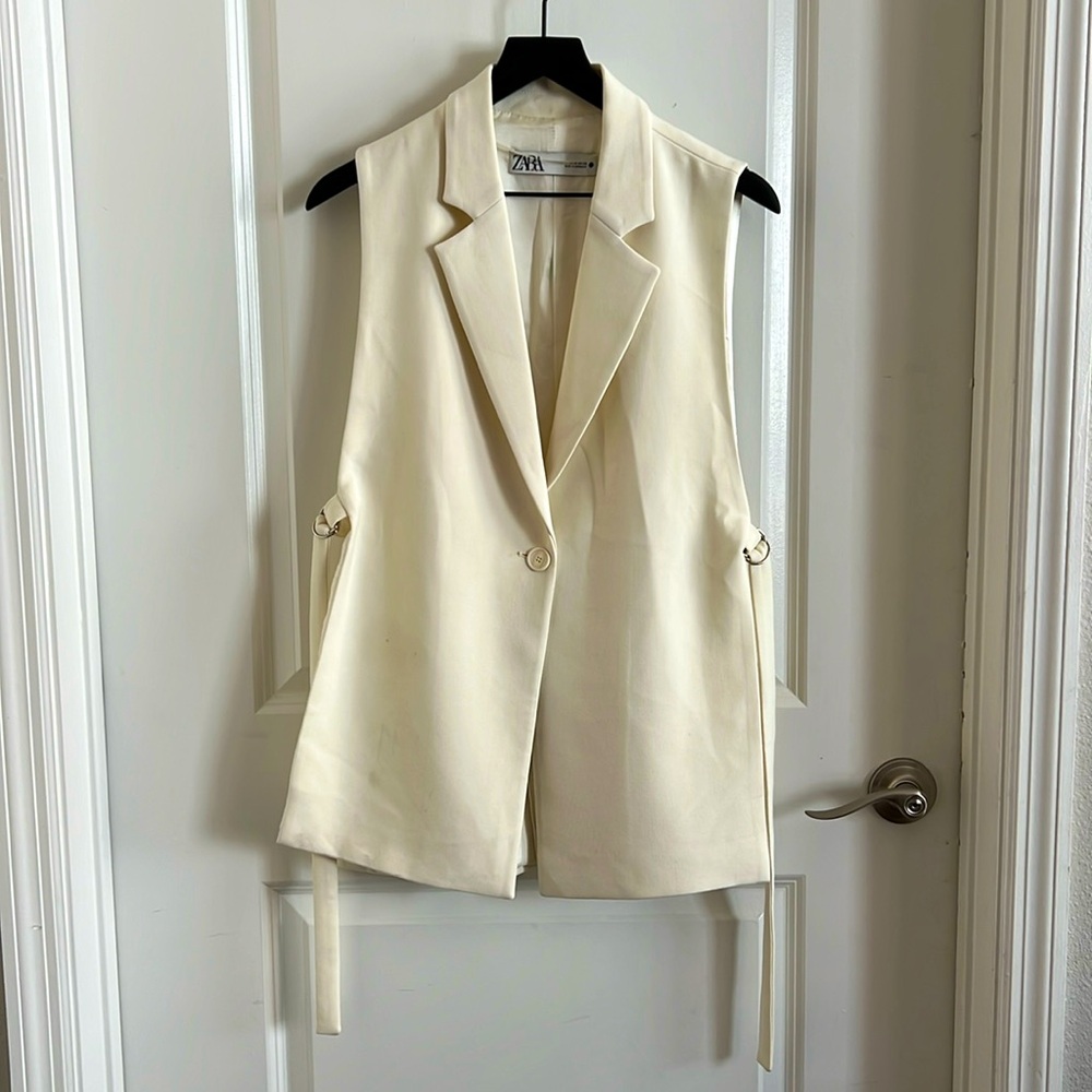 Zara cream vest